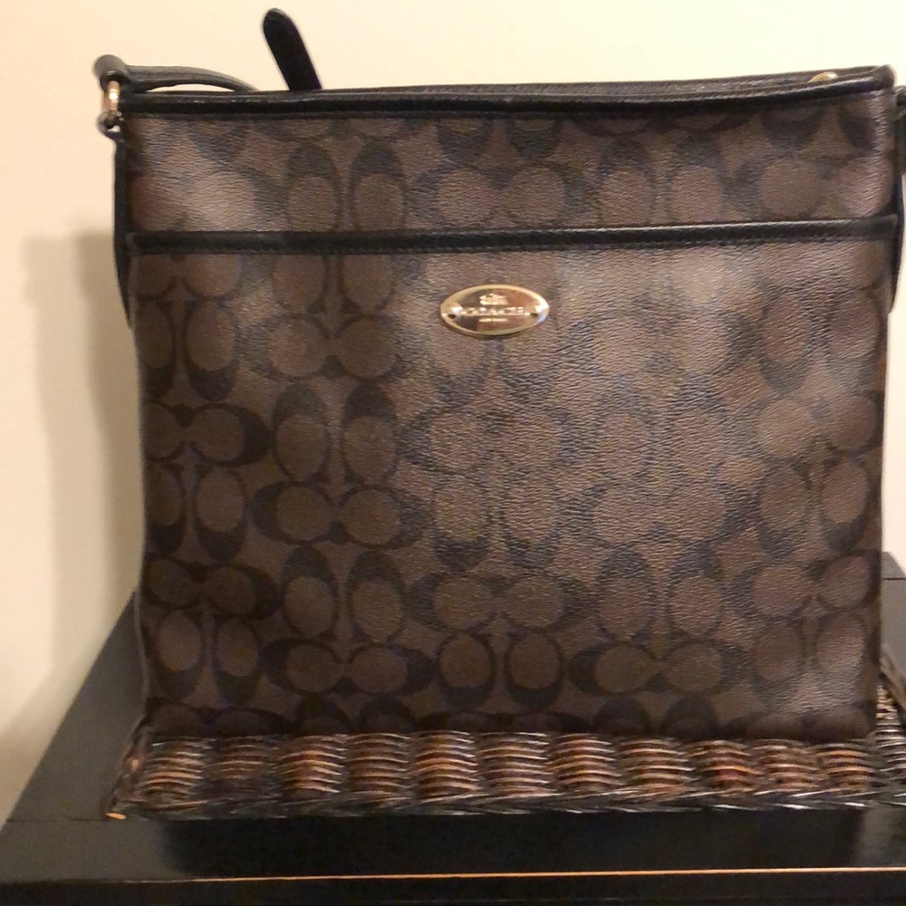 Coach File Crossbody In Signature Canvas